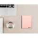 Bloc Liderpapel DIN A6 micro wonder 120 hojas cuadro 5mm 4 bandas tapa plástio 90 gr rosa