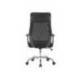 SILLA MARCA Q-CONNECT DIRECCION BERGAMO MALLA/SIMILPIEL ALT MAX 1210MM ANCH 520MM PROF 480MM RUEDAS PREMIUM NEGRO