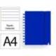 CUADERNO INGENIOX FOAM A4 80H RAYADO HORIZONTAL AZUL OSCURO