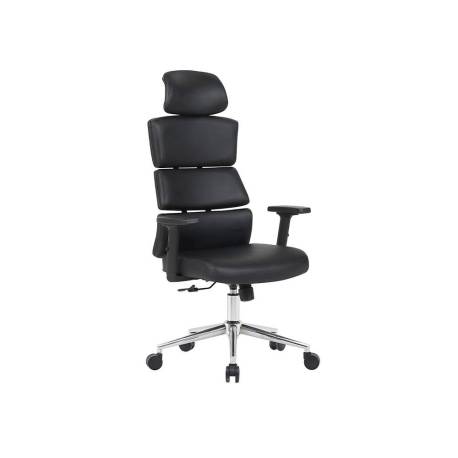 SILLA MARCA Q-CONNECT DIRECCION AUREA SIMILPIEL ALT MAX 1400 MM ANC 520 MM PROF 510 MM RUEDAS PREMIUM NEGRO