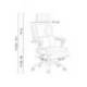 SILLA Q-CONNECT DIRECCION REGGIO MALLA ALT MAX 1300 MM ANC 520 MM PROF 480 MM RUEDAS PREMIUM COLOR GRIS BLANCO
