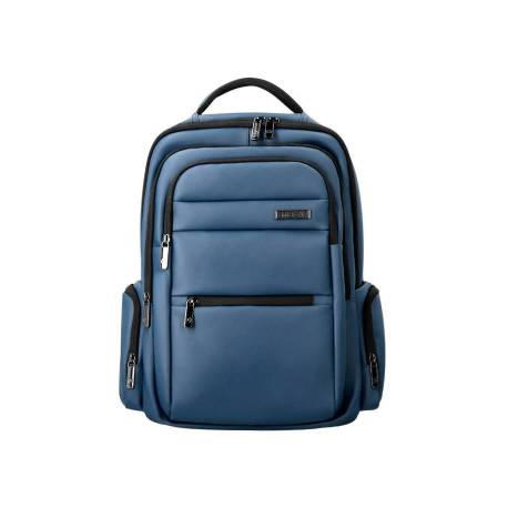 MOCHILA MARCA ANTARTIK VOLT 5 COMPARTIMENTOS COLOR AZUL MARINO INTERIOR TURQUESA 450X180X330 MM