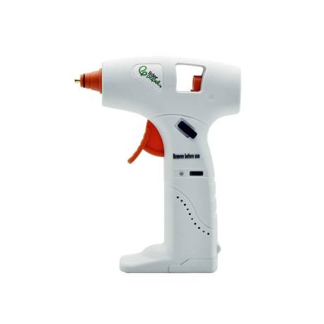 PISTOLA DE SILICONA CALIENTE INALAMBRICA MARCA LIDERPAPEL CON BATERIA RECARGABLE POR USB TIPO-C BARRAS DE 7MM