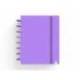 CUADERNO MARCA INGENIOX FOAM A5 80H RAYADO HORIZONTAL VIOLETA