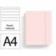 CUADERNO INGENIOX FOAM A4 80H RAYADO HORIZONTAL COLOR ROSA PASTEL