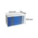 MODULO CAJONES SOBREMESA MARCA EXACOMPTA CLASSIC 10 CAJONES POLIESTIRENO DIN A3 GRIS CLARO/AZUL 576X320X350 MM