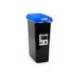 CONTENEDOR PARA RECICLAJE PLASTICFORTE 25 L CON TAPA AZUL PARCHIS