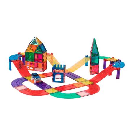 JUEGO DE CONSTRUCCION MAGNETICO CIRCUITO COCHES 72 PIEZAS +3 AÑOS MARCA AMAYA
