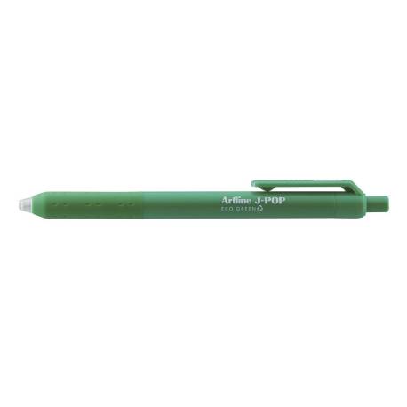 BOLIGRAFO ARTLINE J-POP ECO GREEN RETRACTIL TINTA GEL 0,7 MM COLOR VERDE