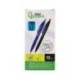BOLIGRAFO MARCA LIDERPAPEL PUNTA 1 MM RETRACTIL CON CLIP ACABADO SOFT TOUCH TINTA AZUL CUERPO AZUL CIELO