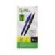 BOLIGRAFO MARCA LIDERPAPEL PUNTA 1 MM RETRACTIL CON CLIP ACABADO SOFT TOUCH TINTA AZUL CUERPO VERDE