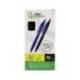 BOLIGRAFO MARCA LIDERPAPEL PUNTA 1 MM RETRACTIL CON CLIP ACABADO SOFT TOUCH TINTA NEGRA CUERPONEGRO