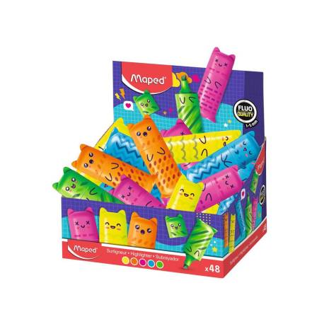 ROTULADOR MAPED COLOR FLUORESCENTE MINI KAWAI 1-5 MM