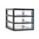 CAJONERA MARCA PLASTIFORTE TAJO 3 CAJONES COLOR NEGRO 180X230X170 MM