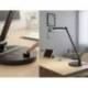 LAMPARA DE OFICINA Q-CONNECT SOBREMESA PROFESIONAL ABS 80 LEDS 7 W CON INTERRUPTOR NEGRO