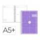 AGENDA ESCOLAR MARCA ANTARTIK 26-27 ESPIRAL ESSENTIALS DIA PAGINA A5+ BILINGUE 80G PAPEL FSC MORADO