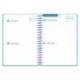 AGENDA ESCOLAR MARCA LIDERPAPEL 26-27 ESPIRAL BASIC 2 DIAS PAGINA A5 BILINGUE 70G PAPEL FSC AZUL TURQUESA