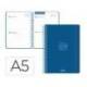 AGENDA ESCOLAR MARCA LIDERPAPEL 26-27 ESPIRAL BASIC 2 DIAS PAGINA A5 BILINGUE 70G PAPEL FSC AZUL MARINO