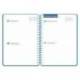AGENDA ESCOLAR MARCA LIDERPAPEL 26-27 ESPIRAL BASIC 2 DIAS PAGINA A5 BILINGUE 70G PAPEL FSC AZUL MARINO