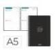 AGENDA ESCOLAR MARCA LIDERPAPEL 26-27 ESPIRAL BASIC 2 DIAS PAGINA A5 BILINGUE 70G PAPEL FSC NEGRO
