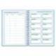 AGENDA ESCOLAR MARCA LIDERPAPEL 26-27 ESPIRAL BASIC DIA PAGINA A5 BILINGUE 70G PAPEL FSC AZUL TURQUESA