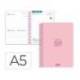 AGENDA ESCOLAR MARCA LIDERPAPEL 26-27 ESPIRAL BASIC DIA PAGINA A5 BILINGUE 70G PAPEL FSC ROSA
