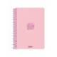 AGENDA ESCOLAR MARCA LIDERPAPEL 26-27 ESPIRAL BASIC SEMANA VISTA A5 BILINGUE 70G PAPEL FSC ROSA