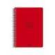AGENDA ESCOLAR MARCA LIDERPAPEL 26-27 ESPIRAL BASIC SEMANA VISTA A5 BILINGUE 70G PAPEL FSC ROJO