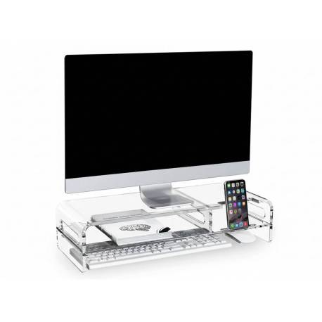 SOPORTE MARCA Q-CONNECT PARA MONITOR METACRILATO 508X203X114 MM