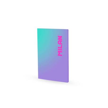 LIBRETA ENCOLADA MARCA MILAN COLECCION SUNSET DIN A4 48 HOJAS 95 GR CUADRICULA 5MM LILA
