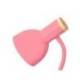 LAMPARA DE ESCRITORIO MARCA Q-CONNECT ORION METALICA CON DETALLES DE MADERA BRAZO FLEXIBLE COLOR ROSA