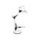 LAMPARA DE ESCRITORIO MARCA Q-CONNECT POLARIS METALICA CONINTERRUPTOR BRAZO DOBLE 3 ARTICULACIONES COLOR BLANCO