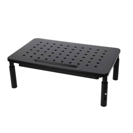 SOPORTE MARCA Q-CONNECT PARA MONITOR METALICO REGULABLE EN ALTURA CON BANDEJA 370X235X145 MM