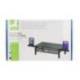 SOPORTE MARCA Q-CONNECT PARA MONITOR METALICO REGULABLE EN ALTURA CON CAJON Y DOS SOPORTES PARA MOVIL
