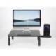 SOPORTE MARCA Q-CONNECT PARA MONITOR METALICO REGULABLE EN ALTURA CON SOPORTE PARA MOVIL 371X235X145 MM