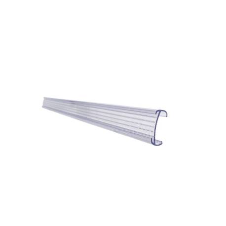 SOPORTE PORTAPRECIOS MARCA Q-CONNECT REUTILIZABLE PARA ESTANTERIA ETIQUETA 40X1000 MM TRANSPARENTE
