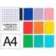 CUADERNO ESPIRAL MARCA LIDERPAPEL A4 WITTY TAPA DURA 120H 90GR CUADRO 4MM CON MARGEN COLORES SURTIDOS