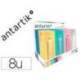 BOTELLA MARCA ANTARTIK ISOTERMICA ACERO INOXIDABLE LIBRE DE BPA 750ML EXPOSITOR CON 8 BOTELLAS