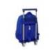 MOCHILA ESCOLAR SAFTA CON CARRO MARCA REAL MADRID 25/26 440X320X160 MM