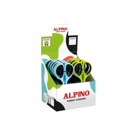TIJERA ESCOLAR MARCA ALPINO COLORFULL 130 MM