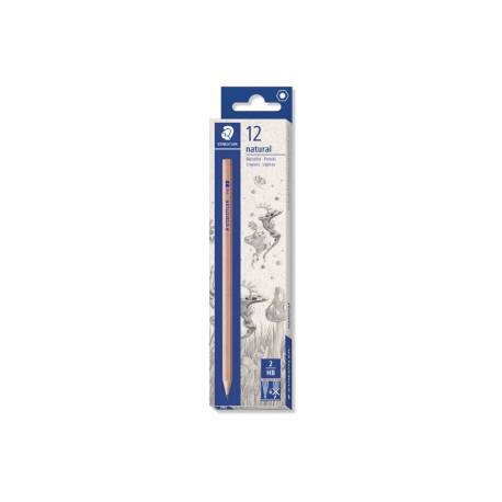 LAPICES DE GRAFITO MARCA STAEDTLER NORIS HB MADERA NATURAL