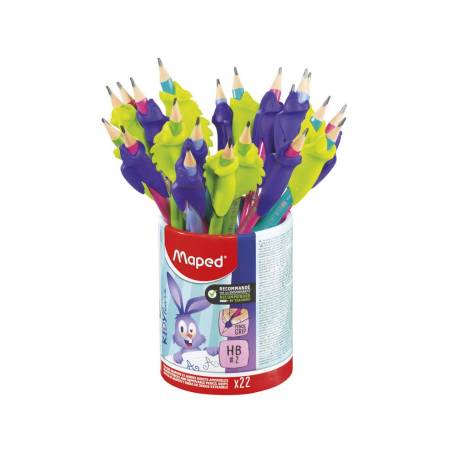 LAPIZ DE GRAFITO MARCA MAPED HB GOMA CON ADAPTADOR ERGON KIDY