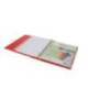 CARPETA CON RECAMBIO ANTARTIK A4 CUADRO 5MM FOAM 4 ANILLAS 35MM MIXTAS BICOLOR NEGRO ROJO