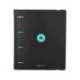 CARPETA CON RECAMBIO MARCA ANTARTIK A4 CUADRO 5MM FOAM 4 ANILLAS 35MM MIXTAS BICOLOR NEGRO MENTA
