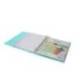 CARPETA CON RECAMBIO MARCA ANTARTIK A4 CUADRO 5MM FOAM 4 ANILLAS 35MM MIXTAS BICOLOR NEGRO MENTA