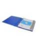 CARPETA CON RECAMBIO ANTARTIK A4 CUADRO 5MM FOAM 4 ANILLAS 35MM MIXTAS BICOLOR NEGRO AZUL