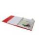 CARPETA CON RECAMBIO ANTARTIK A4 CUADRO 5MM FOAM 4 ANILLAS 35MM MIXTAS COLOR ROJO