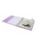 CARPETA CON RECAMBIO ANTARTIK A4 CUADRO 5MM FOAM 4 ANILLAS 35MM MIXTAS COLOR LAVANDA