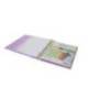 CARPETA CON RECAMBIO ANTARTIK A4 CUADRO 5MM FOAM 4 ANILLAS 35MM MIXTAS COLOR LAVANDA