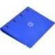 CARPETA CON RECAMBIO MARCA ANTARTIK A4 CUADRO 5MM FOAM 4 ANILLAS 35MM MIXTAS COLOR AZUL
